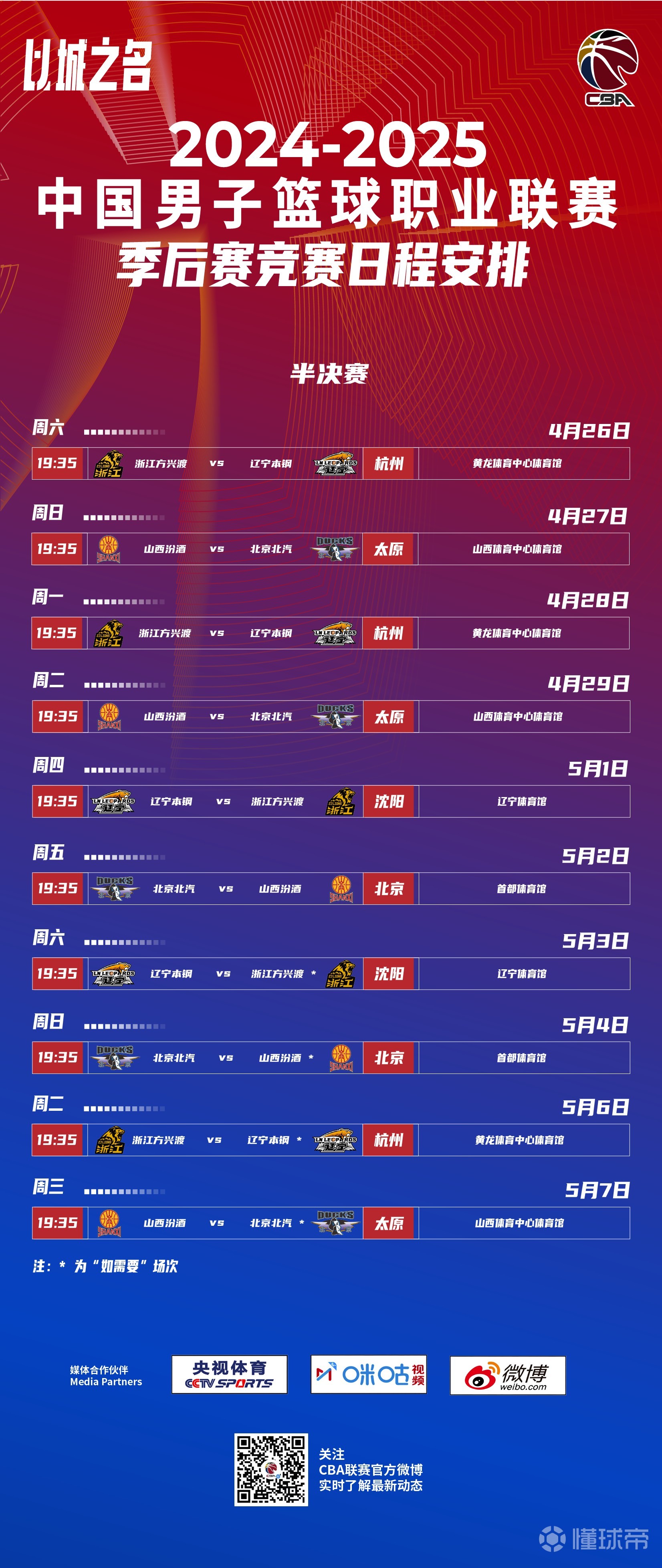 包含篮球赛程公布，焦点大战一触即发的词条